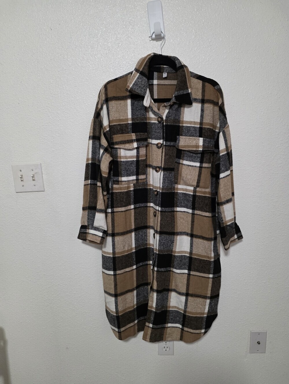 NWOT MISS SPARKLING Trench Style Coat Size Small